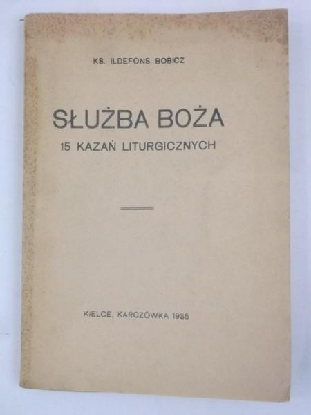 Służba Boża. 15 kazań liturgicznych, 1935 r.