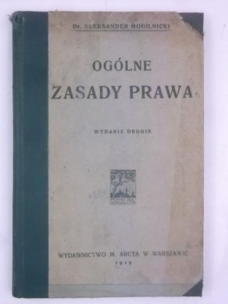 Ogólne zasady prawa, 1919 r.