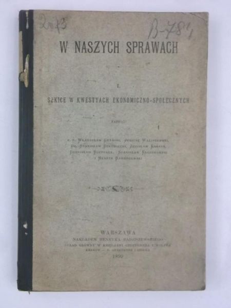 W naszych sprawach, 1899 r.