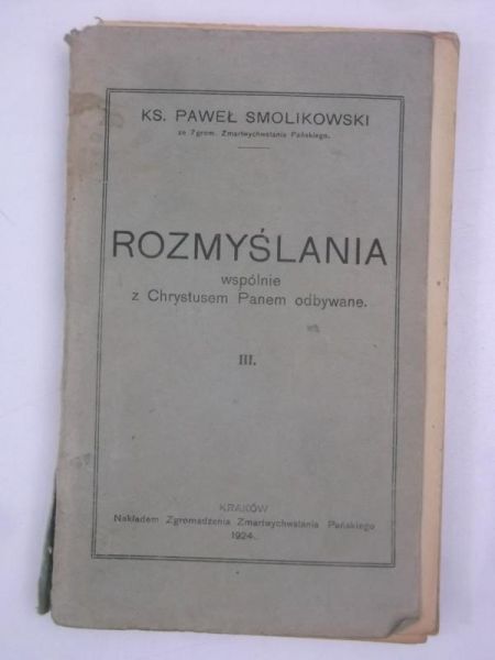 Rozmyślania 1924 r.