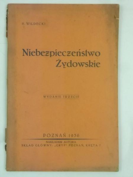 Niebezpieczeństwo Żydowskie, 1936 r.