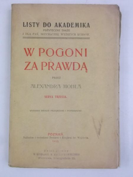 W pogoni za prawdą 1910 r.