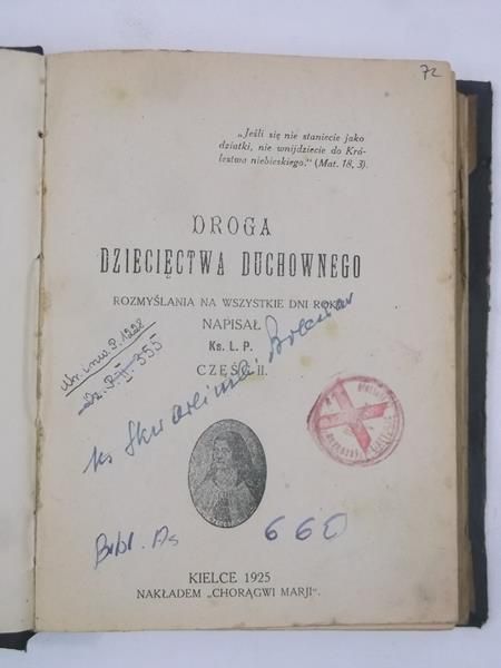 Droga dziecięctwa duchowego, 1925 r.