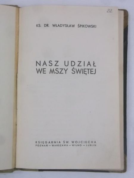 Nasz udział we mszy świętej, 1936 r.