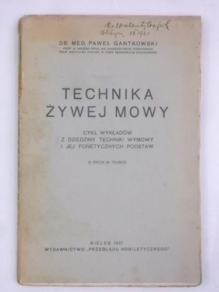 Technika żywej mowy, 1937 r.