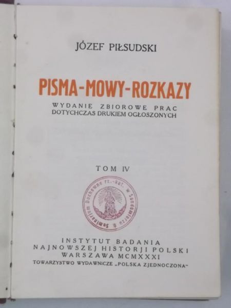 Pisma, mowy, rozkazy, Tom IV, 1931 r.