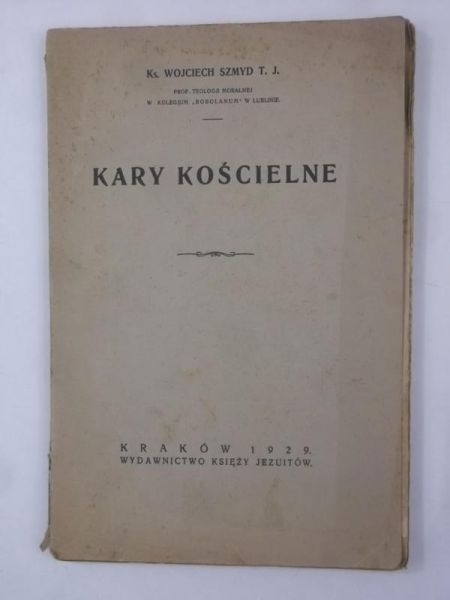 Kary kościelne, 1929 r.