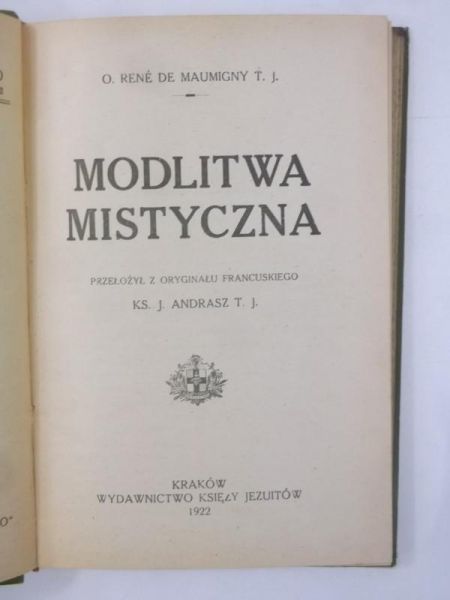 Maumigny de Rene - Modlitwa mistyczna, 1922 r.