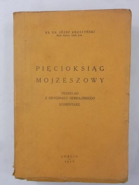 Pięcioksiąg Mojżeszowy, 1937 r.
