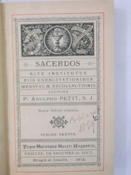 Sacerdos, 1912 r.