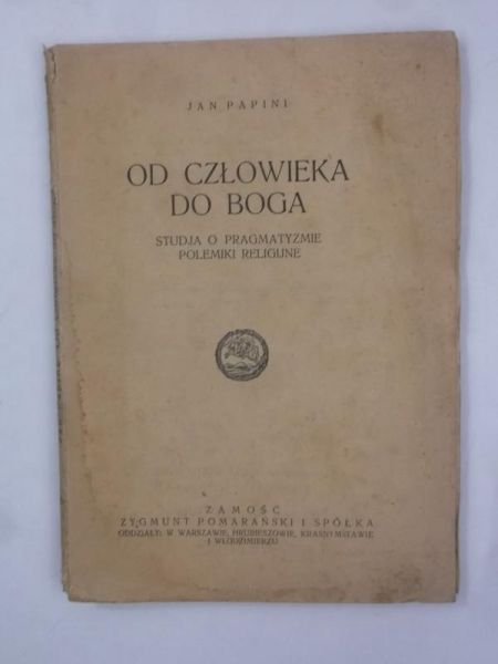 Od człowieka do Boga, 1925 r.