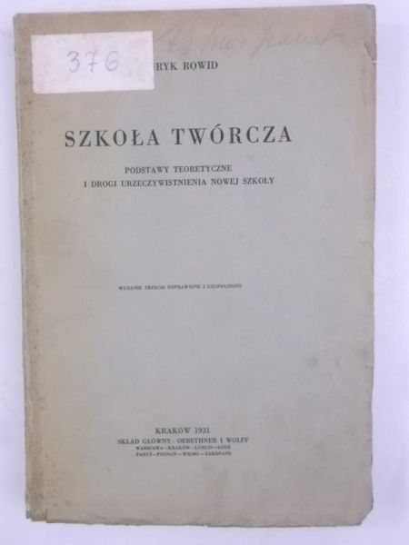Szkoła twórcza, 1931 r.