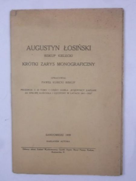 Krótki zarys monograficzny. 1939 r.