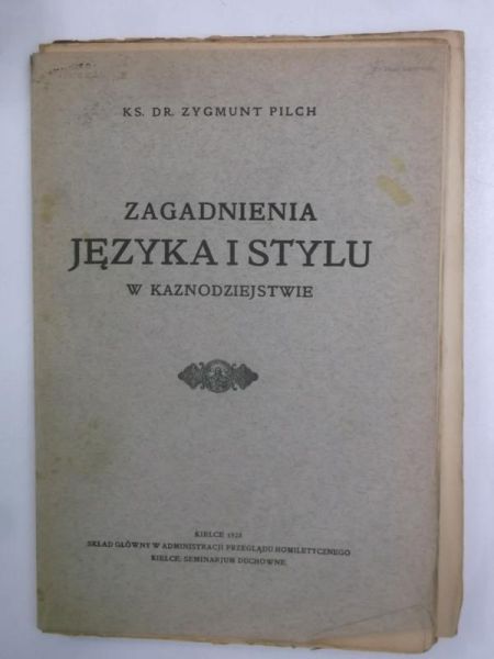 Zagadnienia języka i stylu, 1923 r.