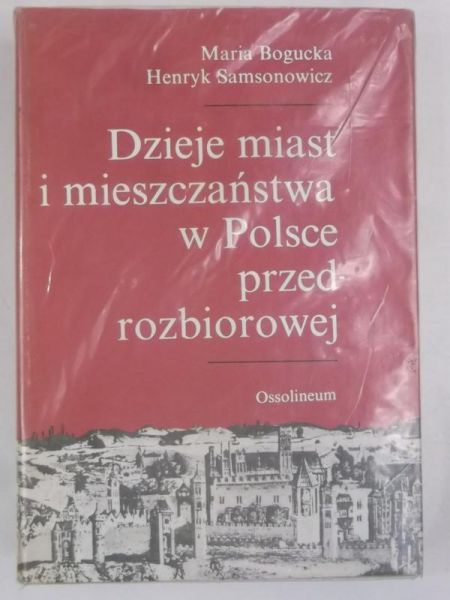 Dzieje miast i mieszczaństwa w Polsce przedrozbiorowej