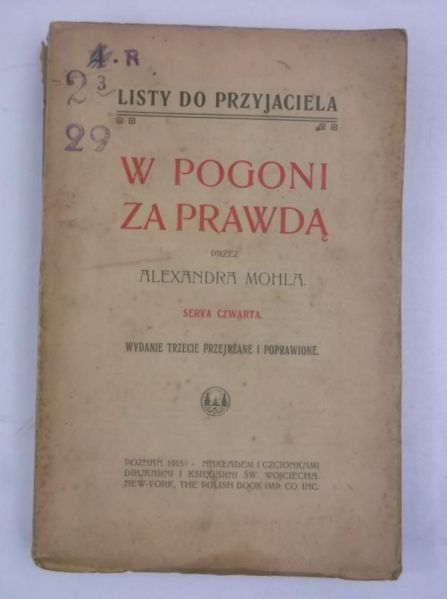 W pogoni za prawdą, 1915 r.