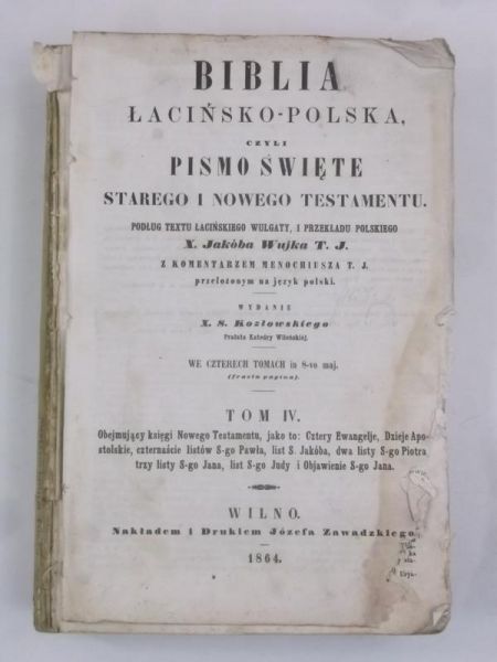 Biblia łacińsko-polska, Tom IV, 1864 r.
