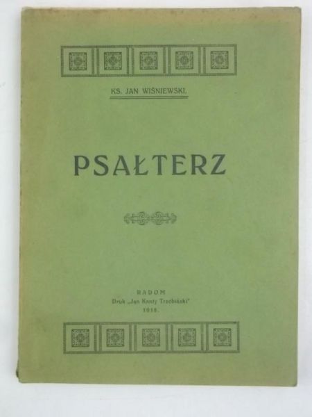 Wiśniewski Jan - Psałterz, 1918 r.