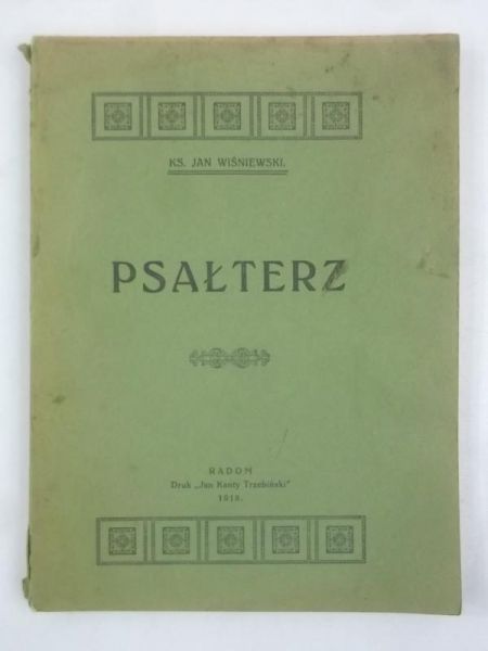 Wiśniewski Jan - Psałterz, 1918 r.