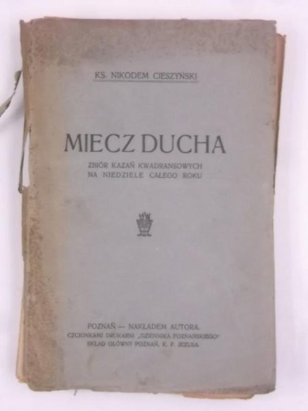 Miecz Ducha, 1922 r.