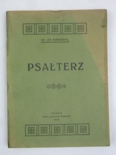 Wiśniewski Jan - Psałterz, 1918 r.