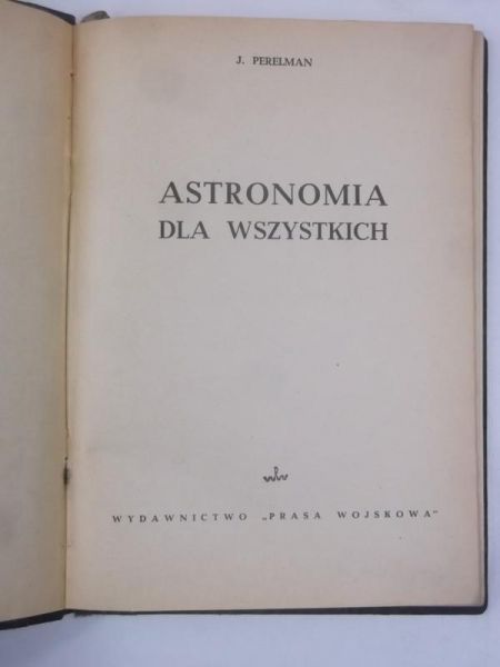 Astronomia dla wszystkich, 1949 r.