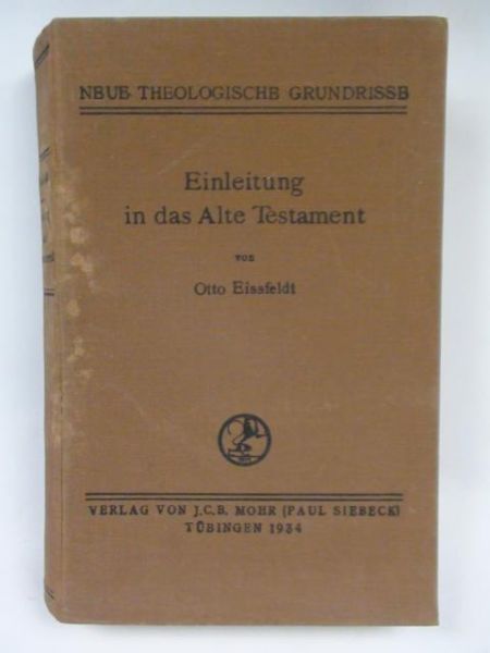 Einleitung in das Alte Testament ,1934 r.