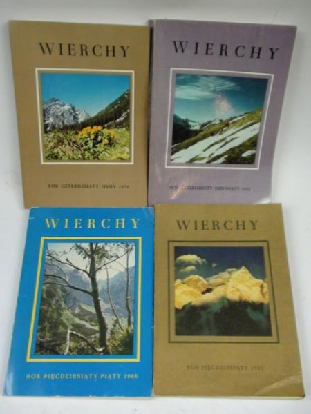 Sobolewski M.,      - Wierchy, 4 roczniki 1979, 1981, 1981, 1986