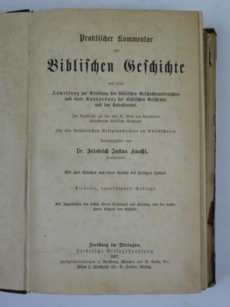 Praktischer Kommentar zur Biblischen Geschichte, 1887