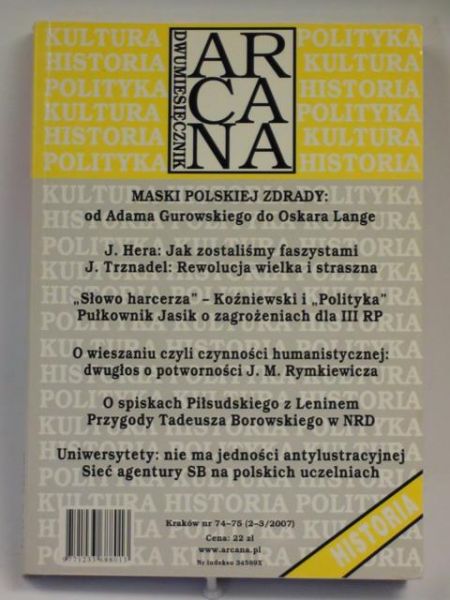 Nowak Andrzej (red.) - Arcana Dwumiesięcznik nr 2-3/2007