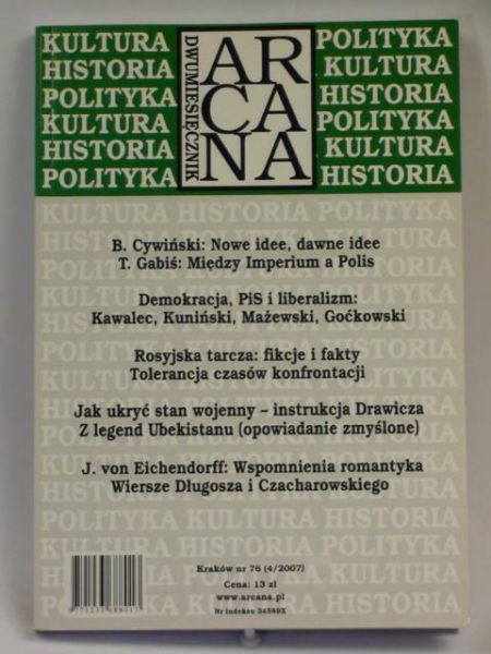 Nowak Andrzej (red.) - Arcana Dwumiesięcznik nr 4/2007