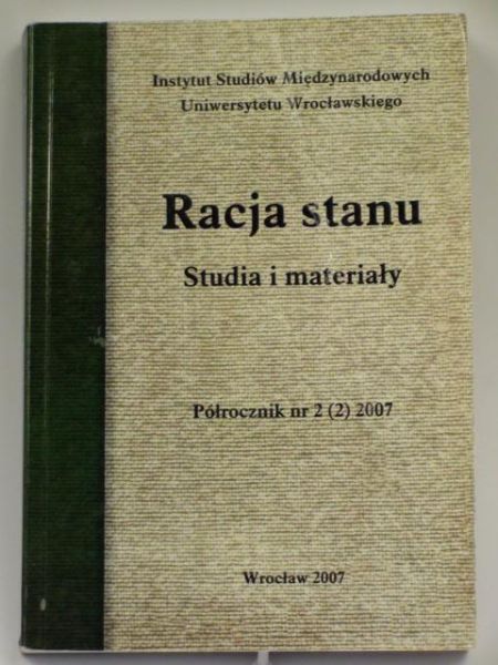 Marczak Tadeusz (red.) - Racja stanu. Studia i materiały nr 2/2007