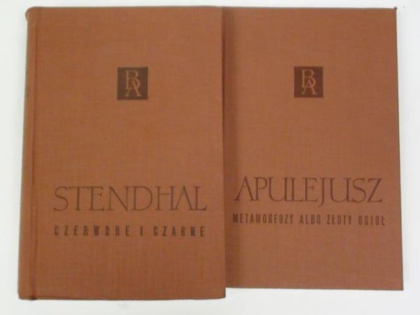 Stendhal, Apulejusz - Czerwone i  czarne / Metamorfozy albo Złoty osioł, 2 książki