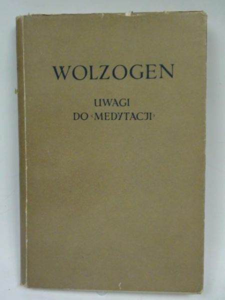 Uwagi do medytacji metafizycznych Rene Descartes'a, BKF