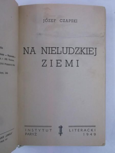 Na ludzkiej ziemi, 1949 r.