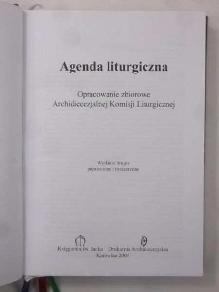 Paliński Jezry (red.) - Agenda liturgiczna