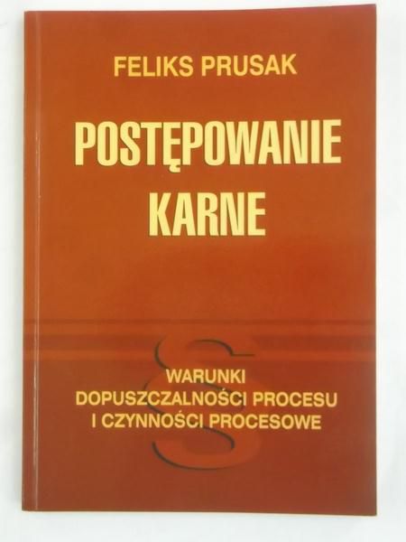 Prusak Feliks - Postępowanie karne