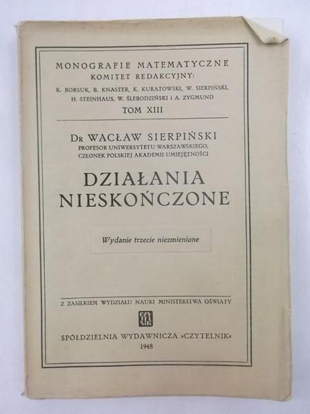 Działania nieskończone,  1948 r.