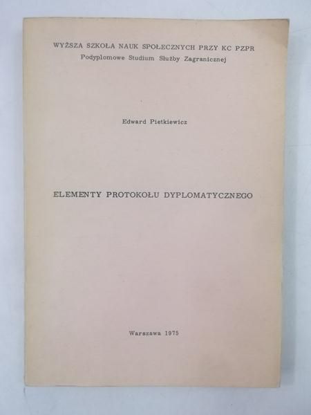 Elementy protokołu dyplomatycznego