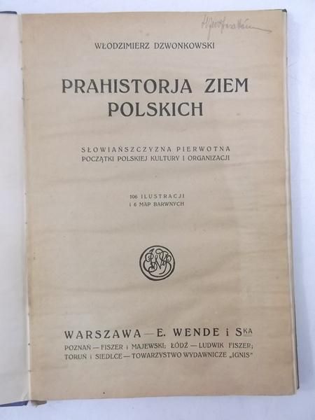 Prahistoria ziem Polskich, 1922 r.