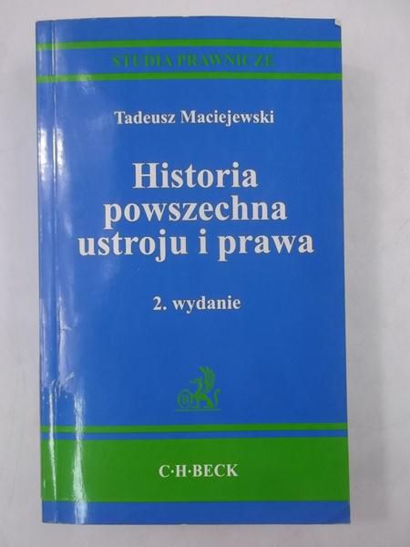 Historia powszechna ustroju i prawa