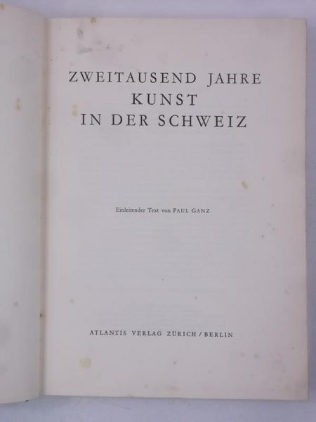 Zweitausend Jahre Kunst in der Schweiz, 1940 r.