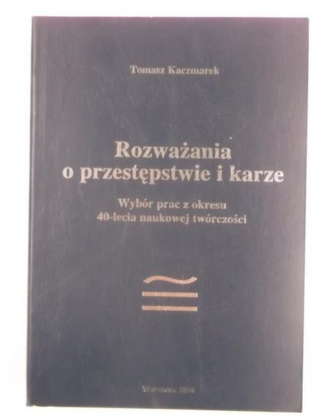 Rozważania o przestępstwie i karze