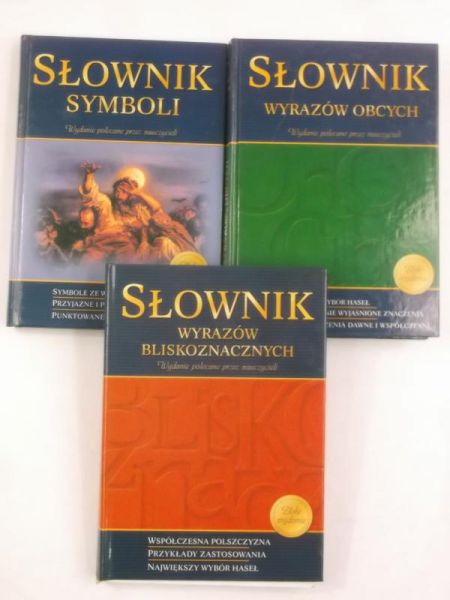 Słowni: wyrazów bliskoznacznych / Symboli / Wyrazów obcych