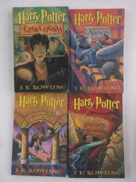 J.  - Harry Potter, 4 tomy