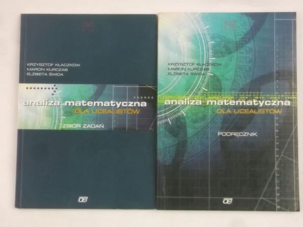 Analiza matematyczna dla licealistów, zbiór zadań + podręcznik