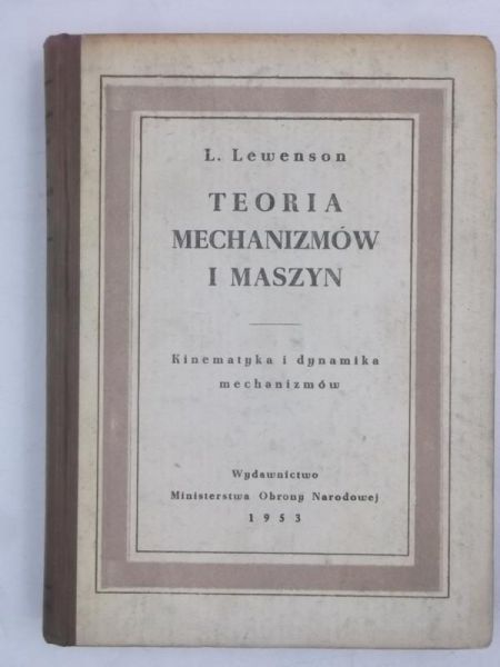 Lewenson L. - Teoria mechanizmów i maszyn