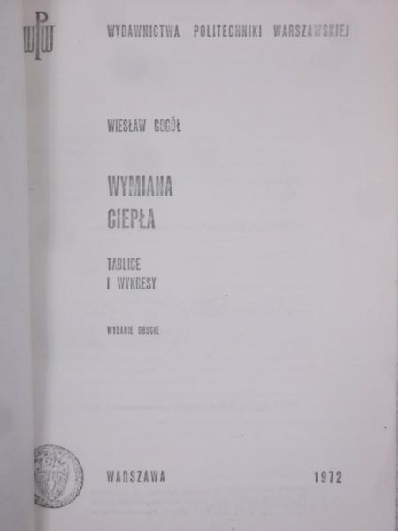Gogół Wiesław - Wymiana ciepła