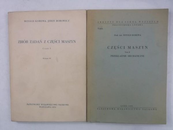 Części maszyn, Tom I-II