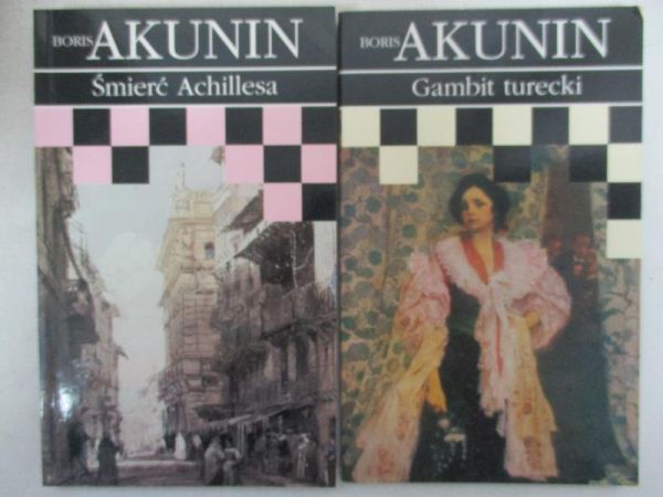 Akunin Boris - Zestaw 2 książek: Gambit turecki, Śmierć Achillesa